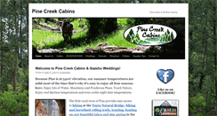 Desktop Screenshot of pinecreekcabinsaz.com